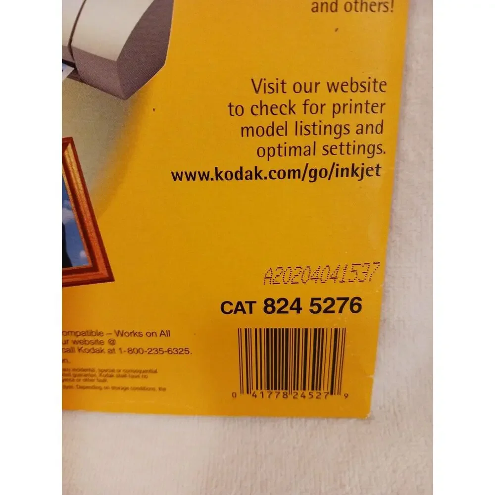 KODAK PREMIUM PICTURE PAPER‎ 8.5X11 HIGH GLOSS HEAVY WEIGHT 4 Sheets in Package